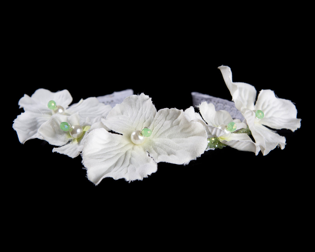 Ivory Pearl Bouquet Tiara