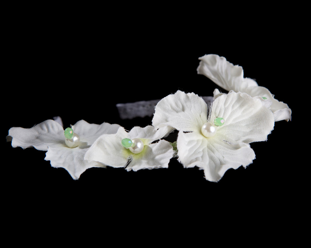 Ivory Pearl Bouquet Tiara